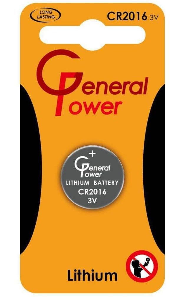 باتری سکه‌ای CR2016 جنرال پاور (General Power)